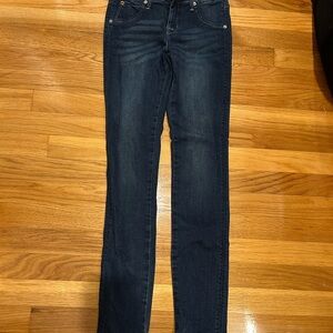 Dark Blue Girls Hudson Skinny Jeans